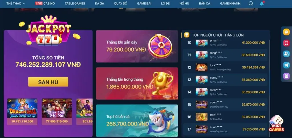 Thưởng sự kiện hàng ngày betvip nổ hũ